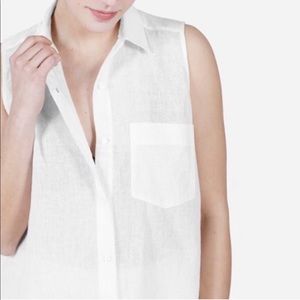 Everlane linen cotton blend tank top